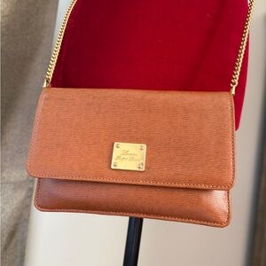 Ralph Lauren Brown Crossbody Bag/wallet clutch